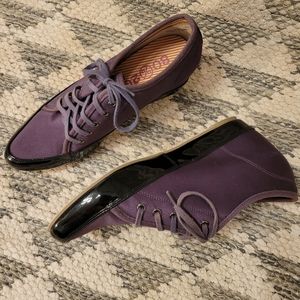 80%20 wedge heel sneakers - purple & black - 8.5